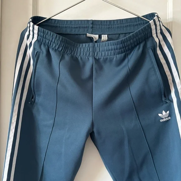Adidas Originals Three Stripes Blue Track Pants - Picture 4 of 9
